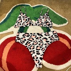 ‼️LAST DAY UNTIL DONATED‼️ High Waisted Cheetah Print Bikini